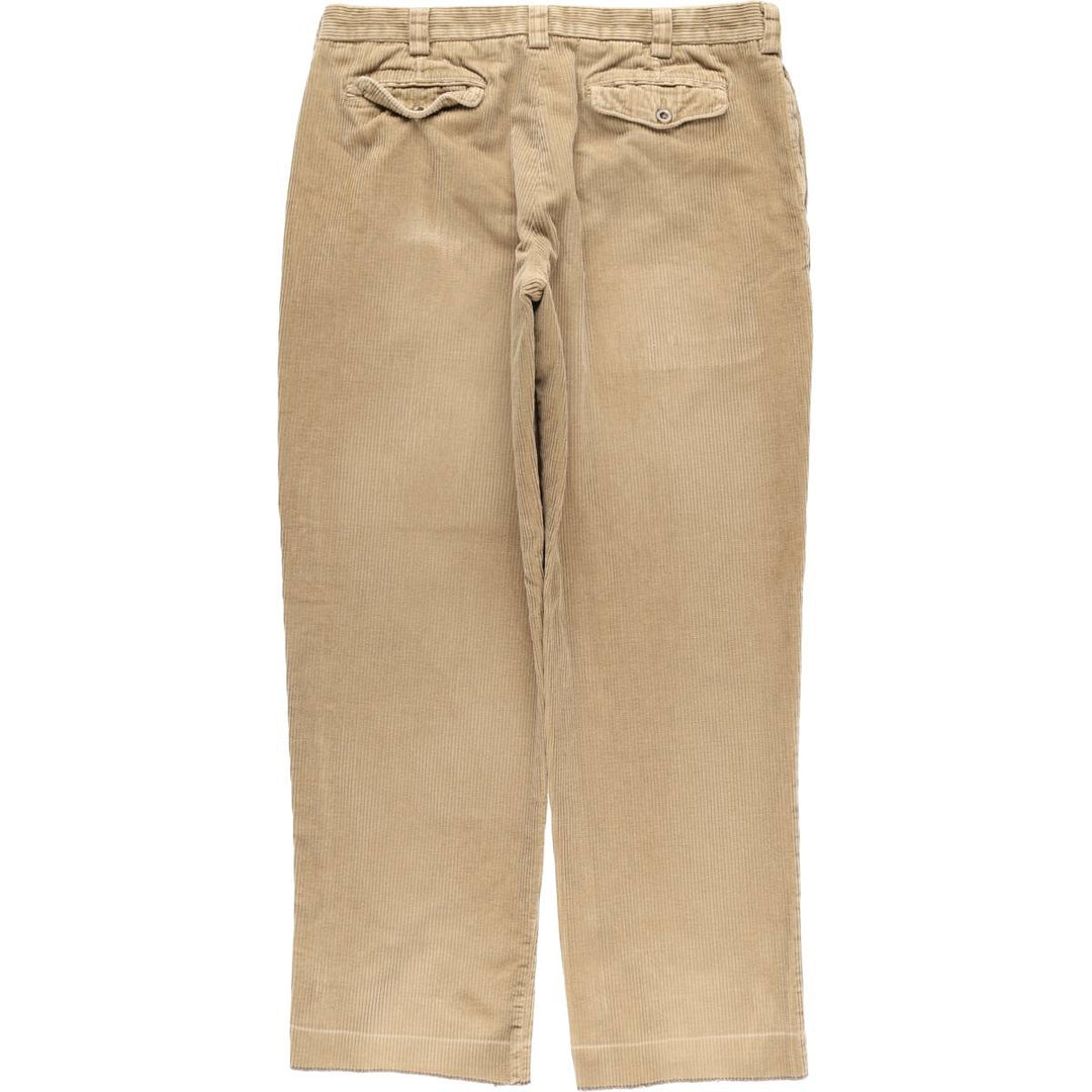 90s-00'S Vintage LLBean Classic Fit Corduroy Pants, Men's, Size W37 cotton Beige type Vintage Second Hand