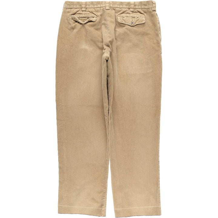 90s-00'S Vintage LLBean Classic Fit Corduroy Pants, Men's, Size W37 cotton Beige type Vintage Second Hand