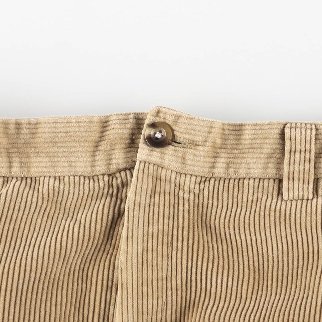 90s-00'S Vintage LLBean Classic Fit Corduroy Pants, Men's, Size W37 cotton Beige type Vintage Second Hand