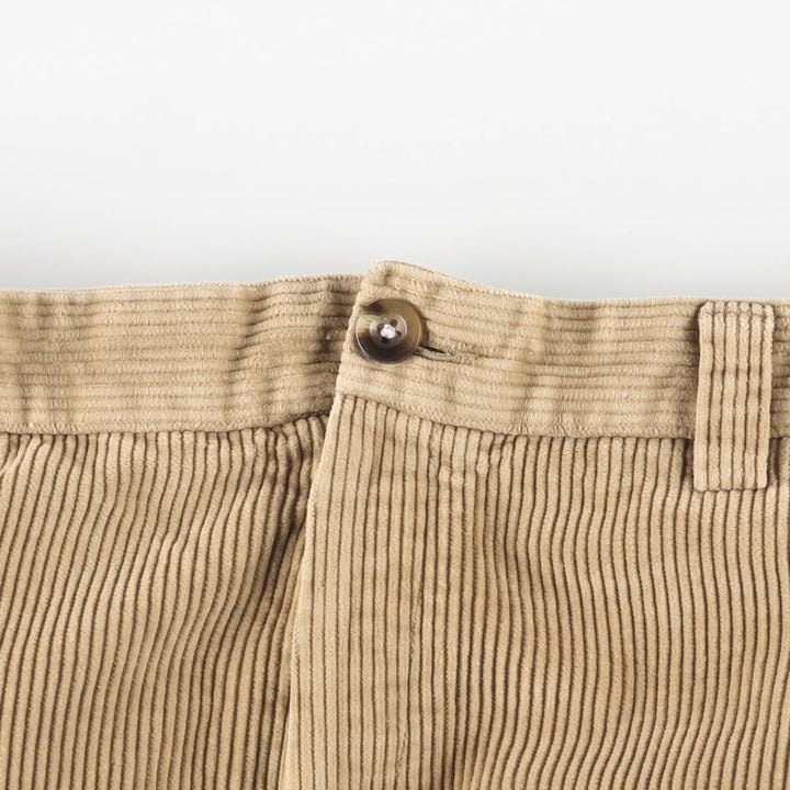 90s-00'S Vintage LLBean Classic Fit Corduroy Pants, Men's, Size W37 cotton Beige type Vintage Second Hand