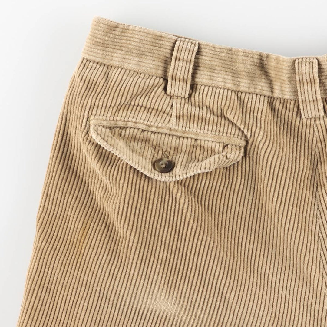 90s-00'S Vintage LLBean Classic Fit Corduroy Pants, Men's, Size W37 cotton Beige type Vintage Second Hand
