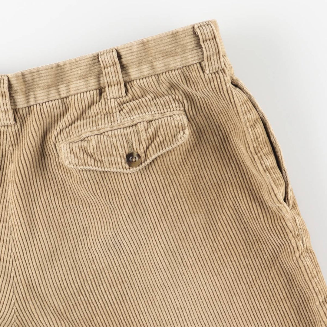 90s-00'S Vintage LLBean Classic Fit Corduroy Pants, Men's, Size W37 cotton Beige type Vintage Second Hand