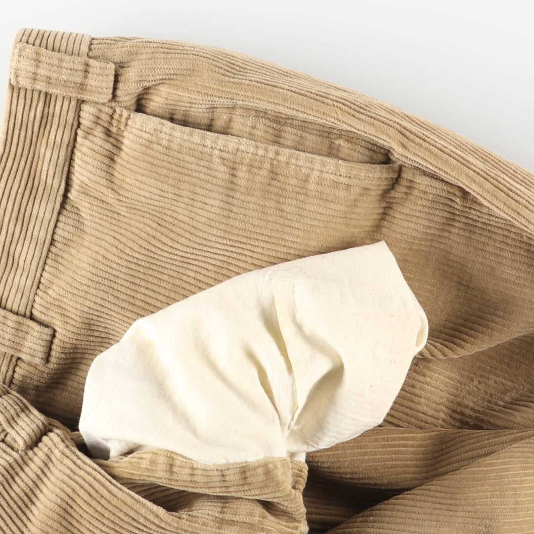 90s-00'S Vintage LLBean Classic Fit Corduroy Pants, Men's, Size W37 cotton Beige type Vintage Second Hand