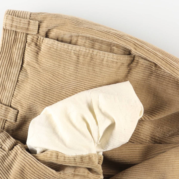 90s-00'S Vintage LLBean Classic Fit Corduroy Pants, Men's, Size W37 cotton Beige type Vintage Second Hand