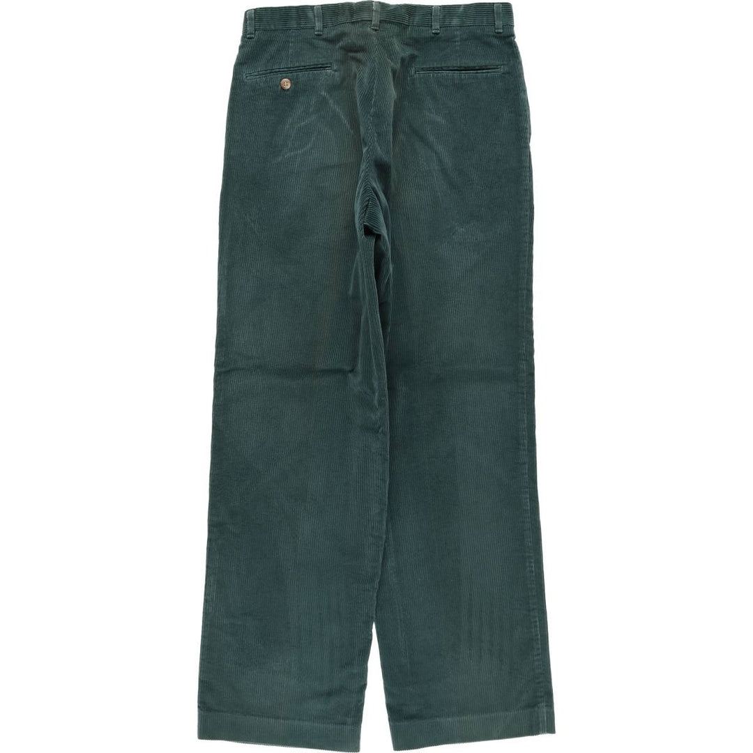 SAWGRASS Two-pleat Corduroy Pants, Men's, Size W32 unclear dark green Vintage Second Hand