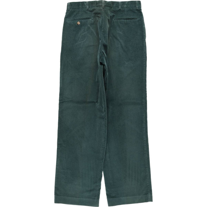 SAWGRASS Two-pleat Corduroy Pants, Men's, Size W32 unclear dark green Vintage Second Hand