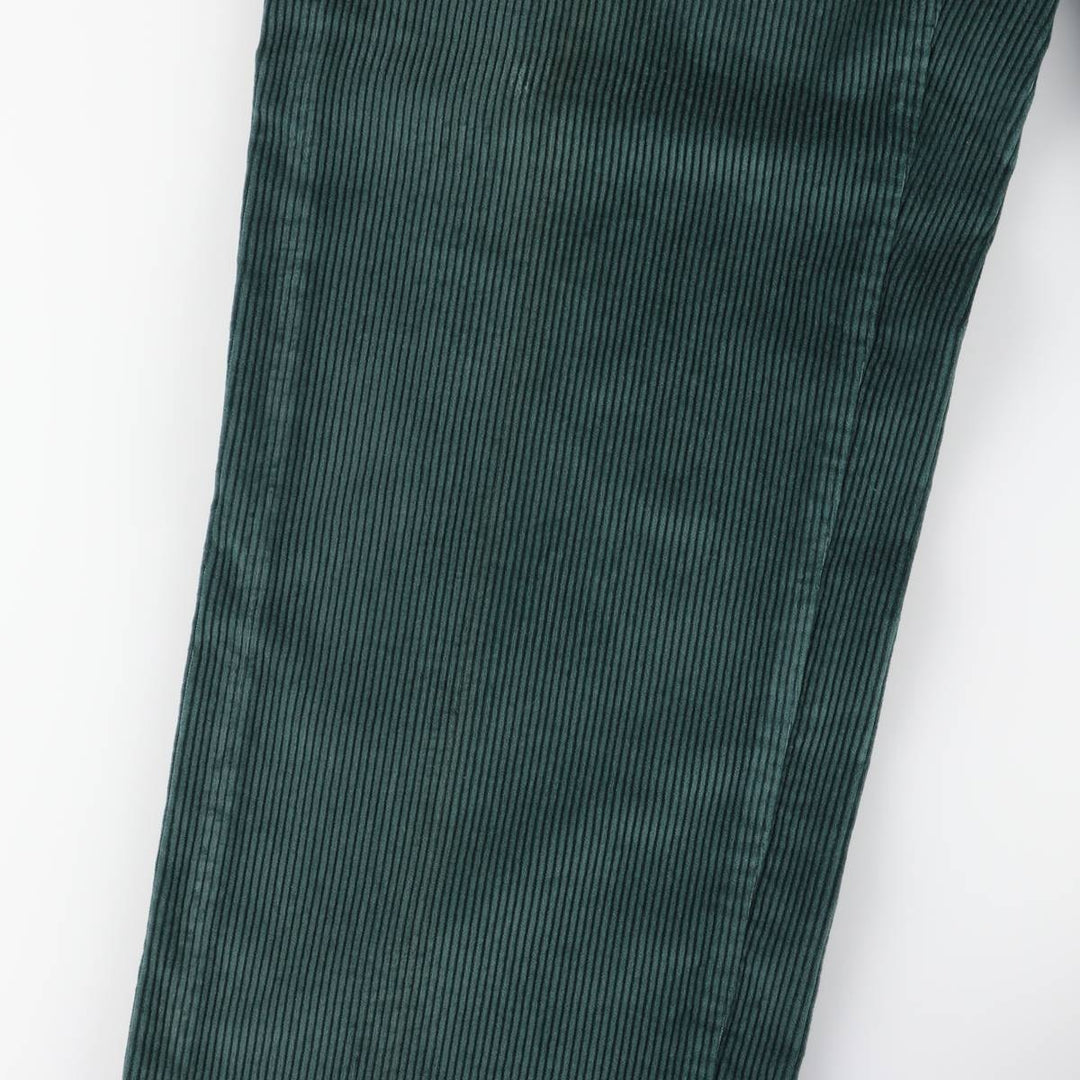 SAWGRASS Two-pleat Corduroy Pants, Men's, Size W32 unclear dark green Vintage Second Hand