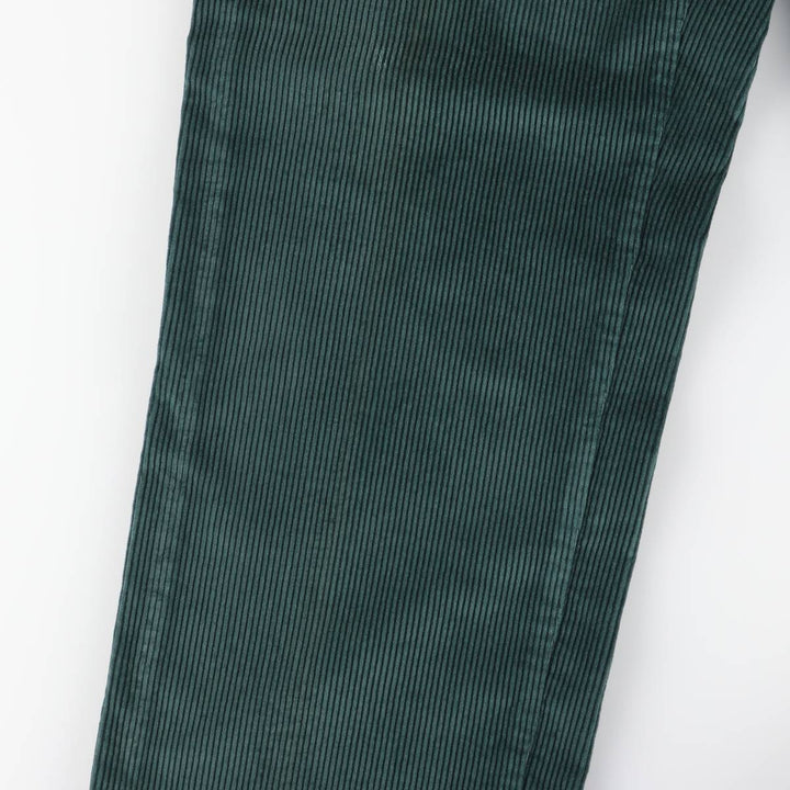 SAWGRASS Two-pleat Corduroy Pants, Men's, Size W32 unclear dark green Vintage Second Hand