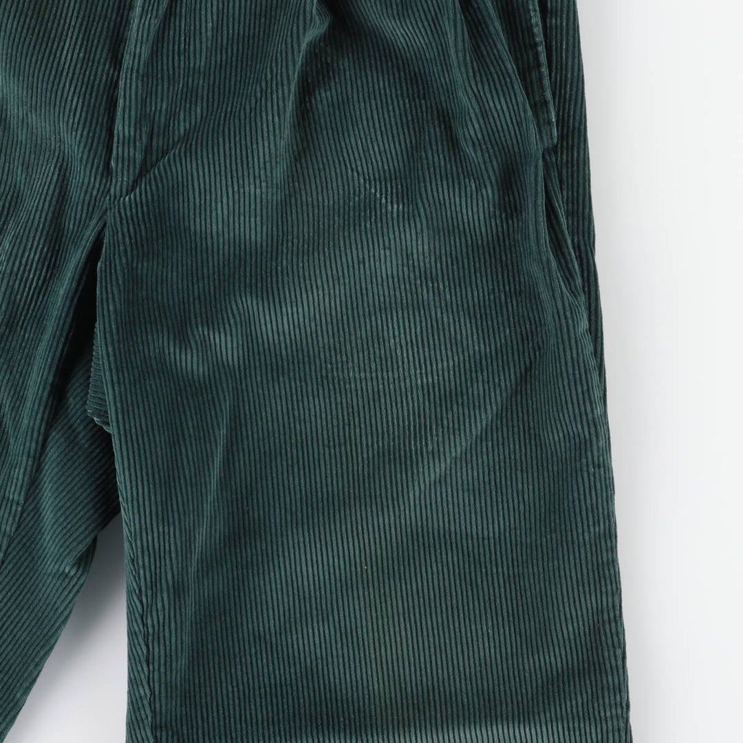 SAWGRASS Two-pleat Corduroy Pants, Men's, Size W32 unclear dark green Vintage Second Hand