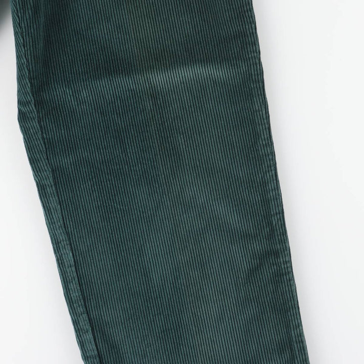 SAWGRASS Two-pleat Corduroy Pants, Men's, Size W32 unclear dark green Vintage Second Hand