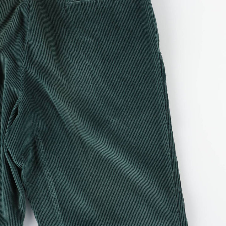 SAWGRASS Two-pleat Corduroy Pants, Men's, Size W32 unclear dark green Vintage Second Hand