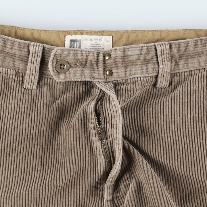 2000'S GAP corduroy pants, men's size W34 cotton Khaki type Vintage Second Hand