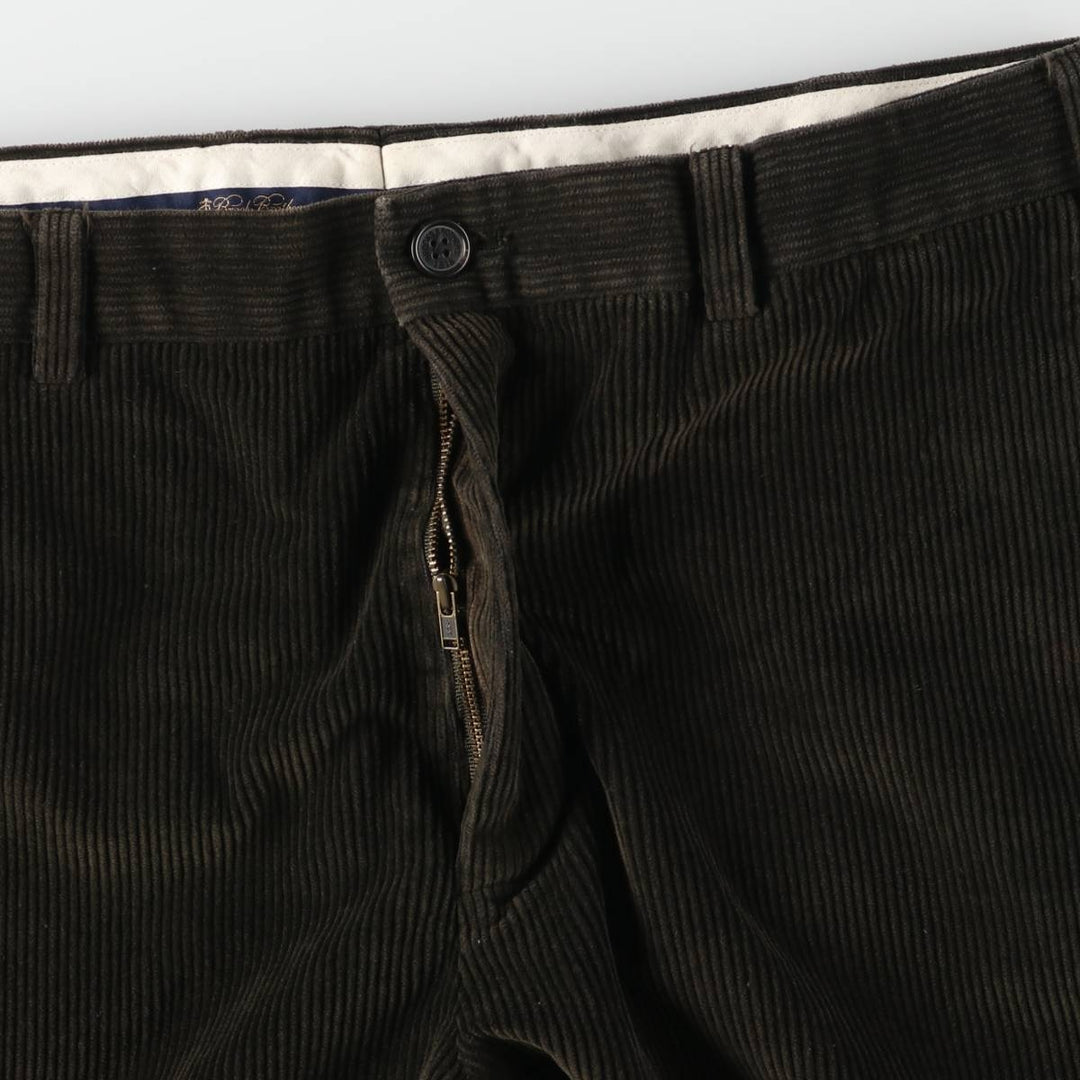 Brooks Brothers HODSON Corduroy Pants, Men's, Size W35 cotton brown type Vintage Second Hand