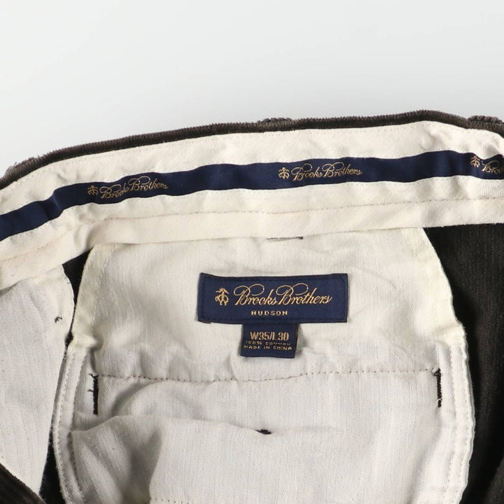 Brooks Brothers HODSON Corduroy Pants, Men's, Size W35 cotton brown type Vintage Second Hand