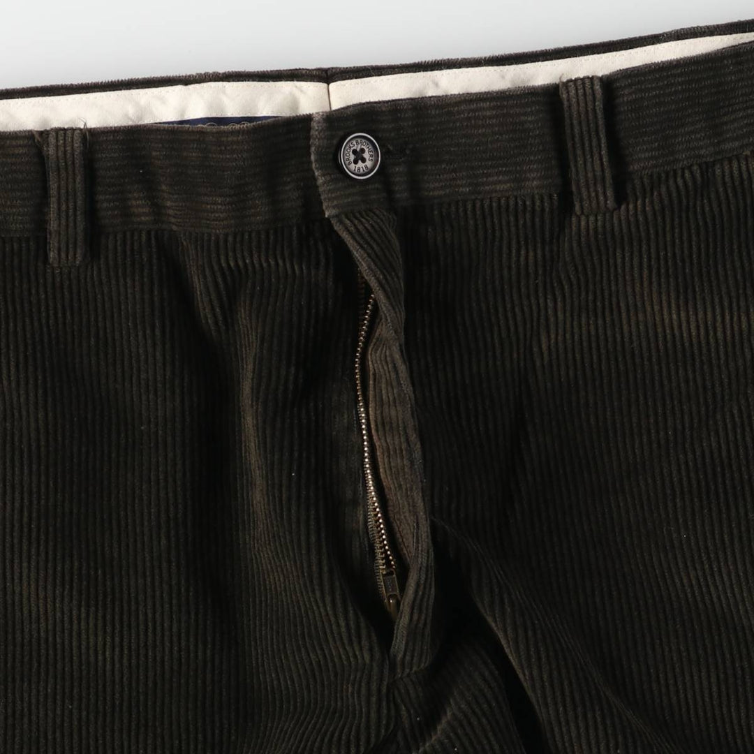 Brooks Brothers HODSON Corduroy Pants, Men's, Size W35 cotton brown type Vintage Second Hand