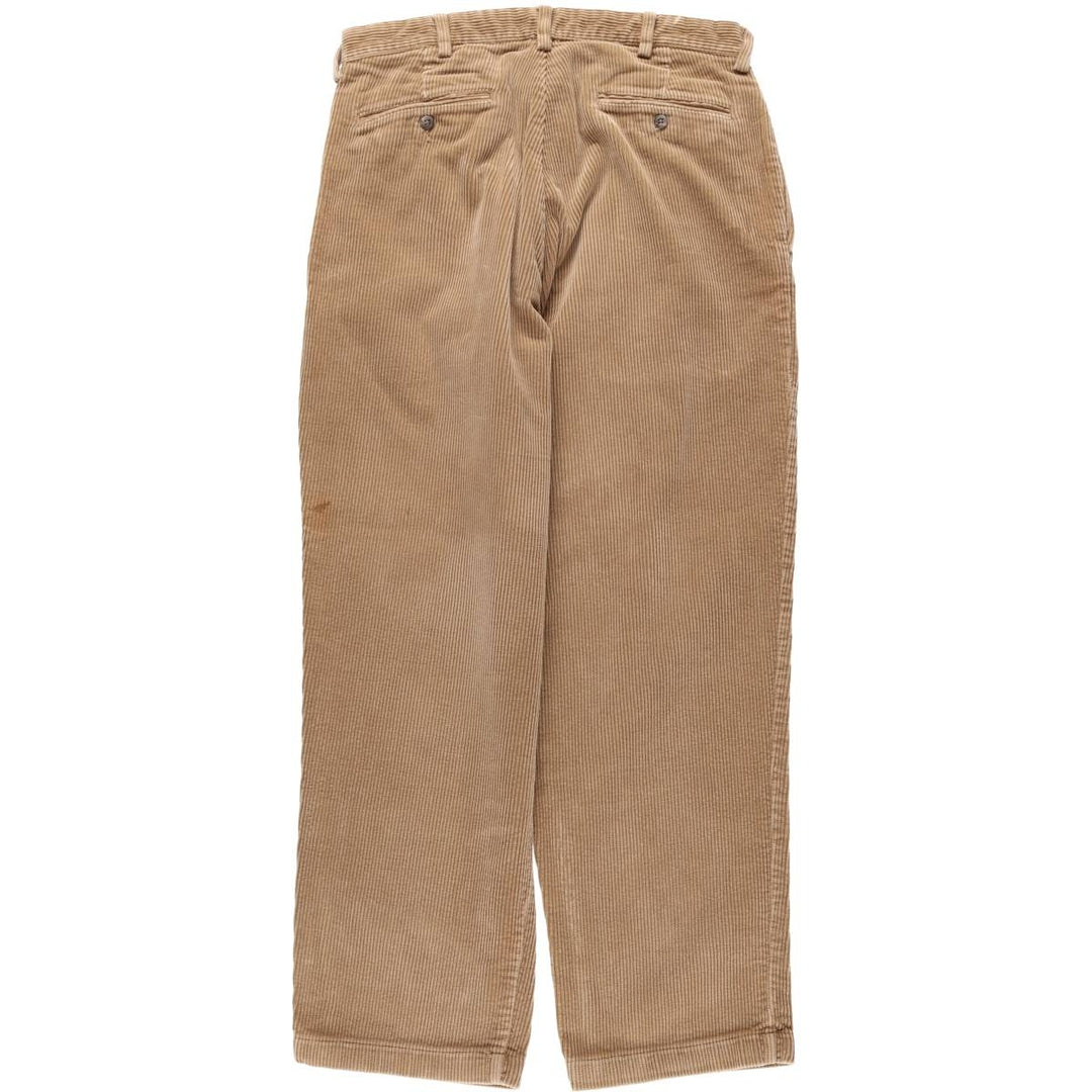 Ralph Lauren POLO by Ralph Lauren ANDREW PANT, two-pleat corduroy pants, men's size W32 cotton Beige type Vintage Second Hand
