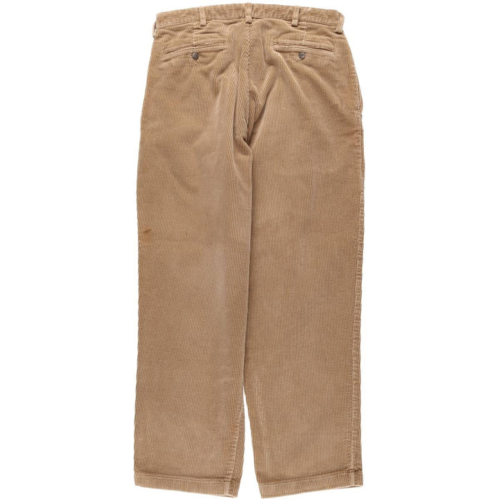 Ralph Lauren POLO by Ralph Lauren ANDREW PANT, two-pleat corduroy pants, men's size W32 cotton Beige type Vintage Second Hand