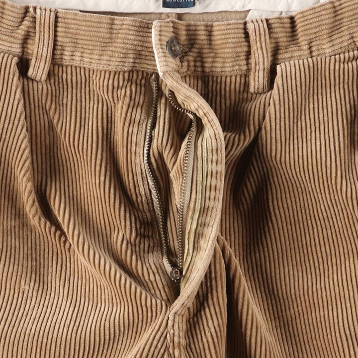 Ralph Lauren POLO by Ralph Lauren ANDREW PANT, two-pleat corduroy pants, men's size W32 cotton Beige type Vintage Second Hand