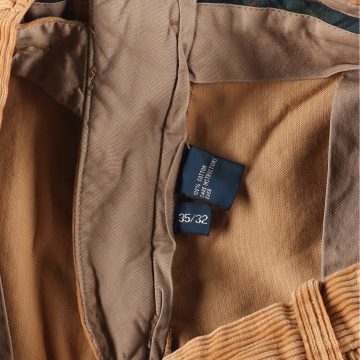 Ralph Lauren POLO by Ralph Lauren PRESTON PANT corduroy pants, men's size W36 cotton brown type Vintage Second Hand