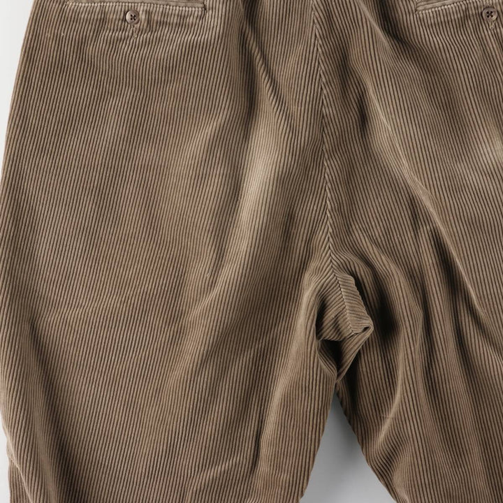 Ralph Lauren Polo Ralph Lauren Two-pleat Corduroy Pants Men's Size W38 cotton Beige type Vintage Second Hand
