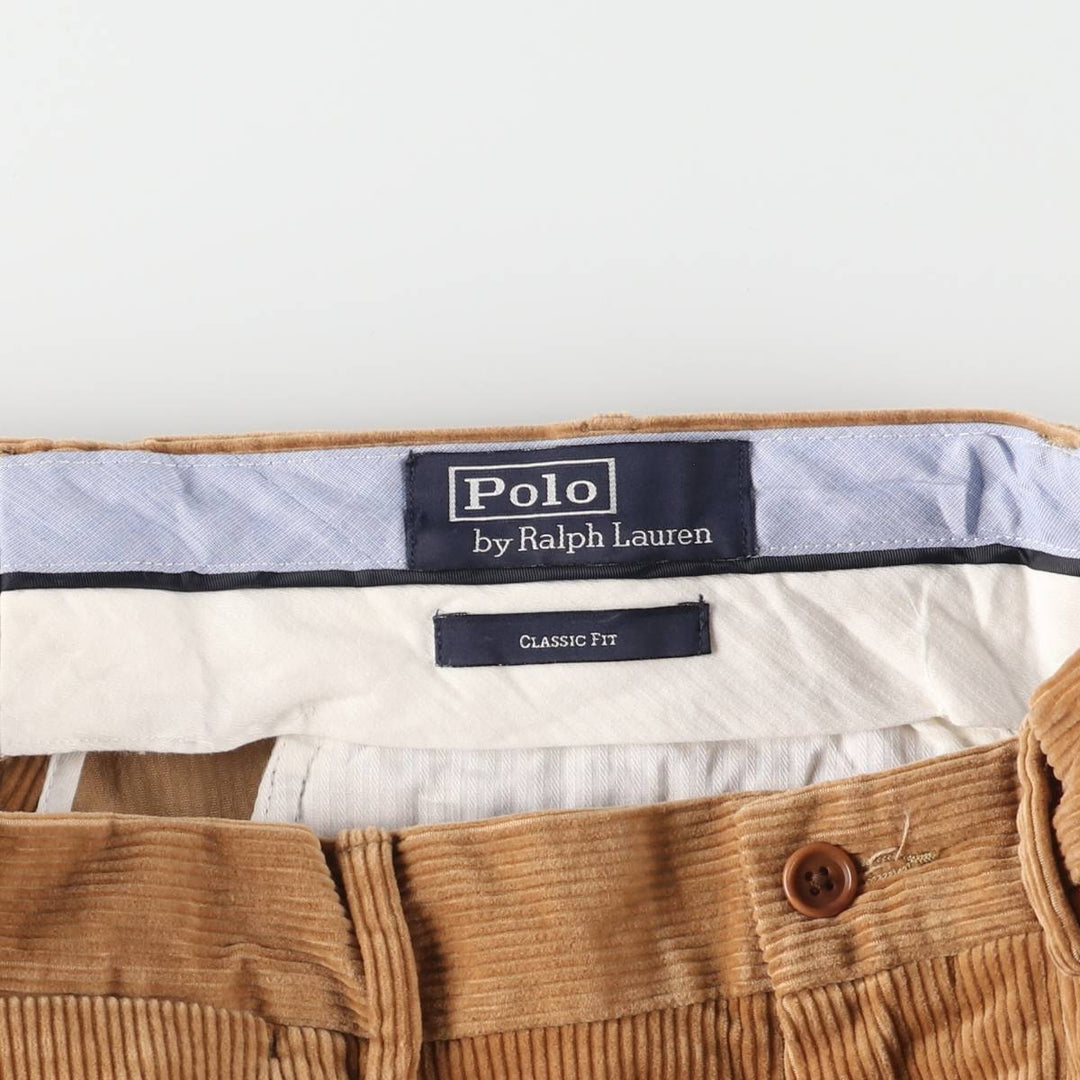 Ralph Lauren POLO by Ralph Lauren CLASSIC FIT Men's size 34 cotton beige type brown Vintage Second Hand
