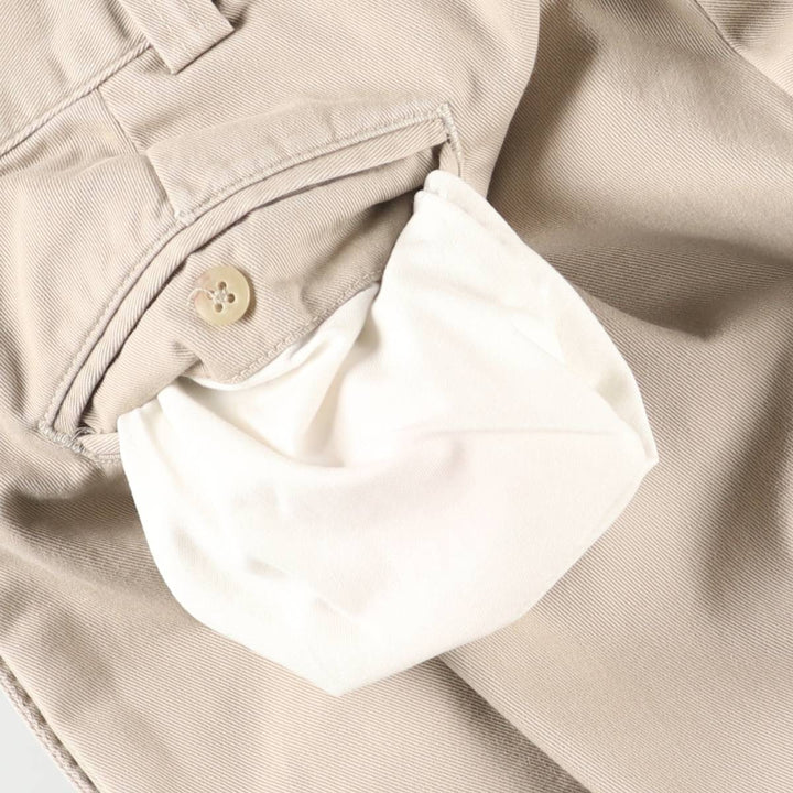 Ralph Lauren POLO by Ralph Lauren PHILIP PANT chino pants, men's size W34 cotton Beige type Vintage Second Hand