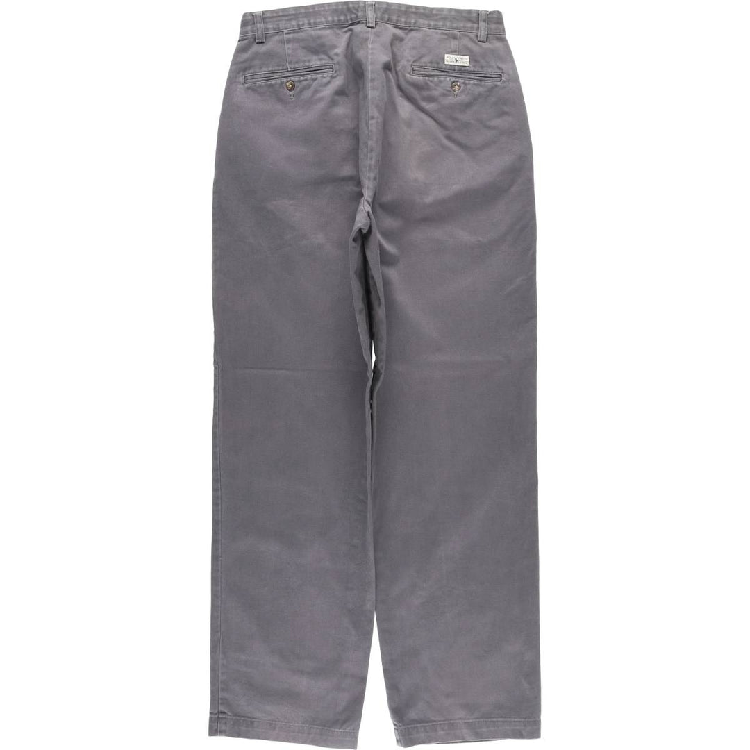 Ralph Lauren Polo Ralph Lauren Andrew Pant Two-pleat Chino Pants Men's Size W32 cotton gray type Vintage Second Hand