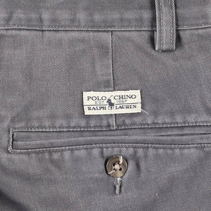 Ralph Lauren Polo Ralph Lauren Andrew Pant Two-pleat Chino Pants Men's Size W32 cotton gray type Vintage Second Hand