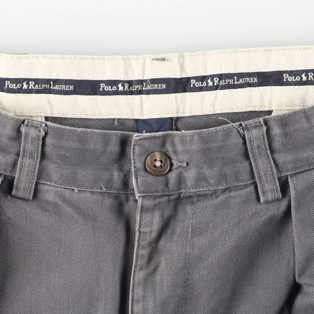 Ralph Lauren Polo Ralph Lauren Andrew Pant Two-pleat Chino Pants Men's Size W32 cotton gray type Vintage Second Hand