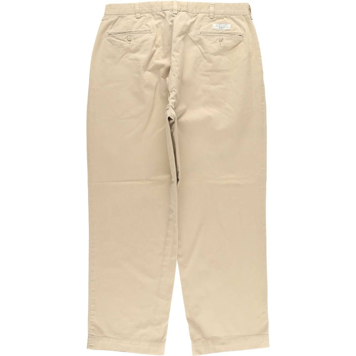 Ralph Lauren POLO by Ralph Lauren ANDREW PANT Two-pleat chino pants for men, equivalent to w36 cotton Beige type Vintage Second Hand