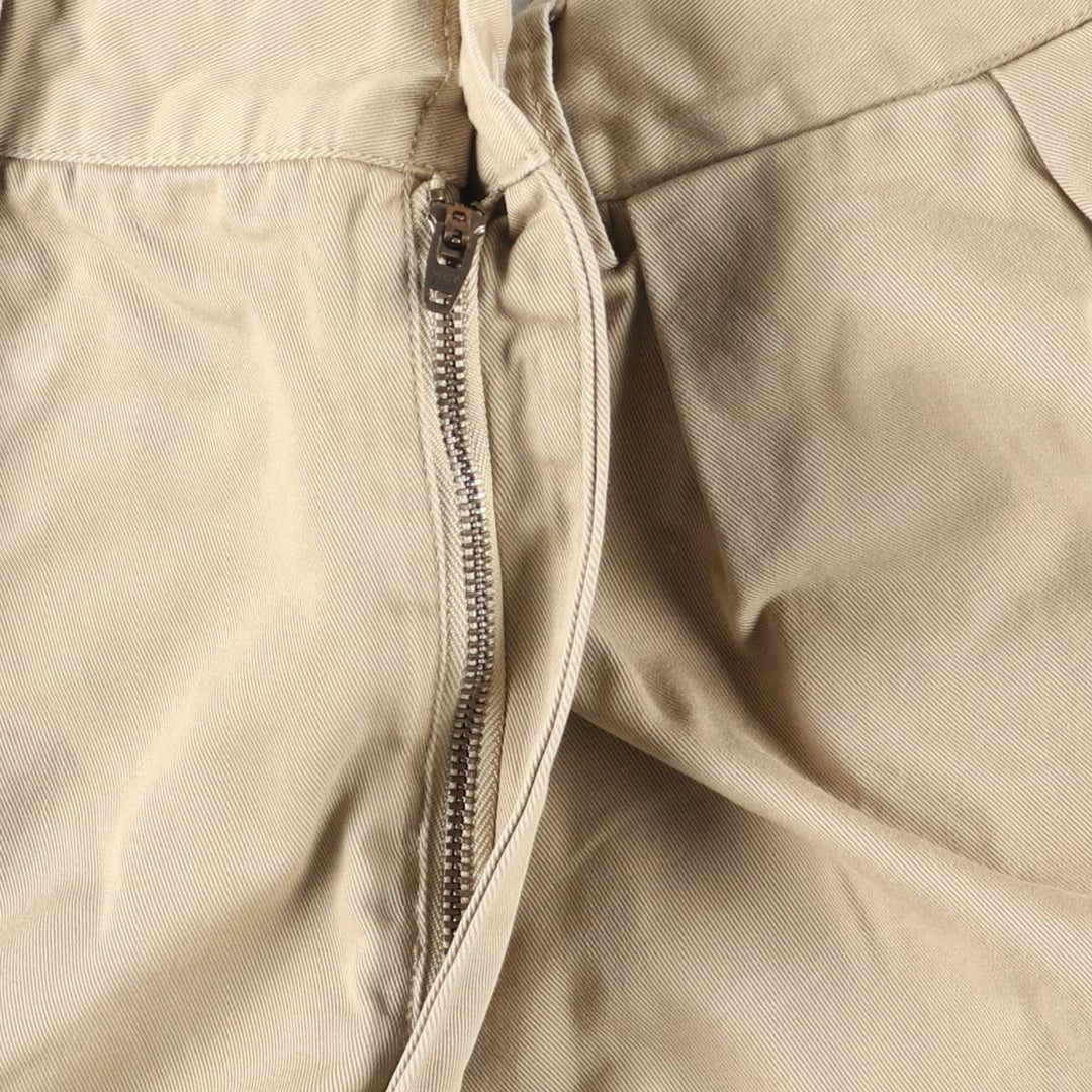 Ralph Lauren POLO by Ralph Lauren ANDREW PANT Two-pleat chino pants for men, equivalent to w36 cotton Beige type Vintage Second Hand