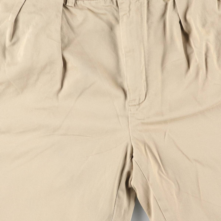 Ralph Lauren POLO by Ralph Lauren ANDREW PANT Two-pleat chino pants for men, equivalent to w36 cotton Beige type Vintage Second Hand