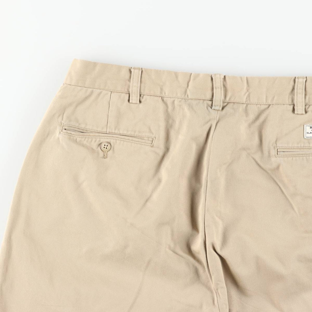 Ralph Lauren POLO by Ralph Lauren ANDREW PANT Two-pleat chino pants for men, equivalent to w36 cotton Beige type Vintage Second Hand