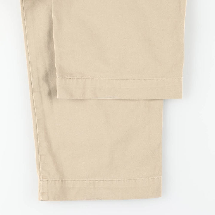 Ralph Lauren POLO by Ralph Lauren ANDREW PANT Two-pleat chino pants for men, equivalent to w36 cotton Beige type Vintage Second Hand