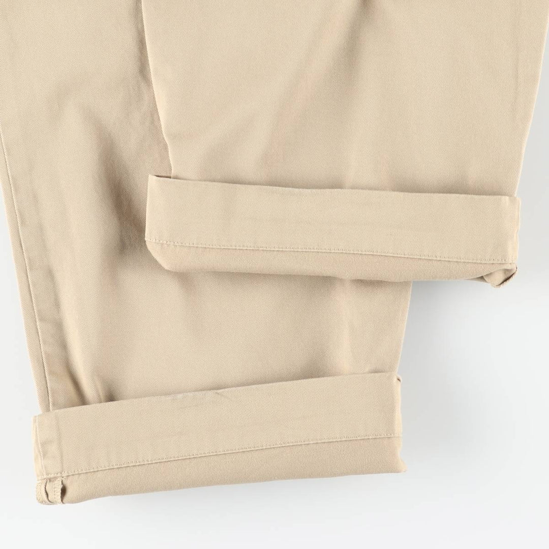 Ralph Lauren POLO by Ralph Lauren ANDREW PANT Two-pleat chino pants for men, equivalent to w36 cotton Beige type Vintage Second Hand