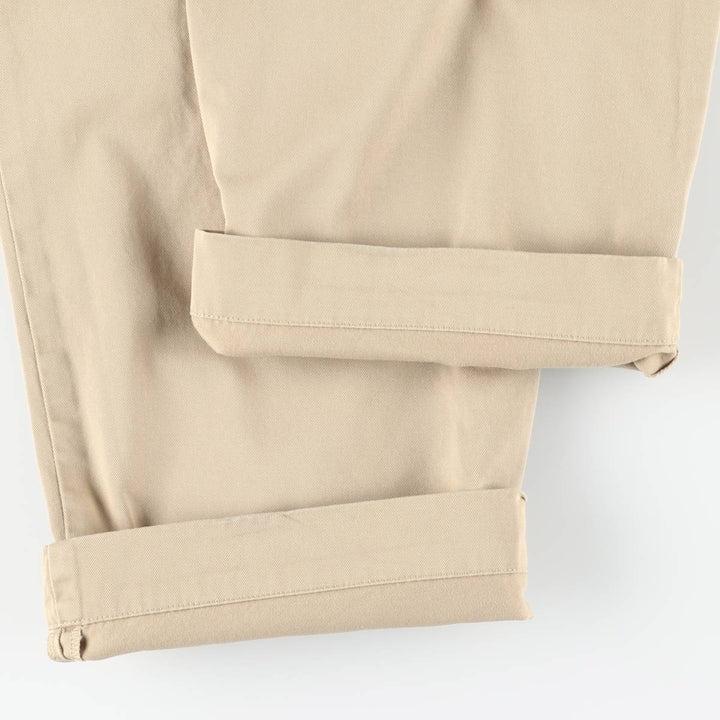 Ralph Lauren POLO by Ralph Lauren ANDREW PANT Two-pleat chino pants for men, equivalent to w36 cotton Beige type Vintage Second Hand