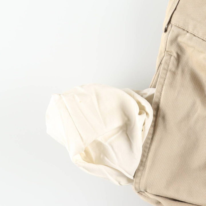 Ralph Lauren POLO by Ralph Lauren ANDREW PANT Two-pleat chino pants for men, equivalent to w36 cotton Beige type Vintage Second Hand