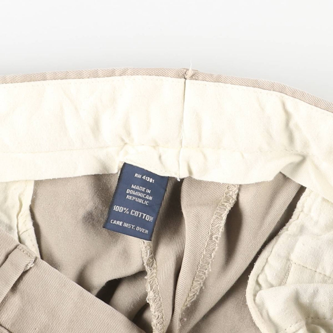 Ralph Lauren POLO by Ralph Lauren Two-pleat Chino Pants for Men, W34 equivalent cotton Beige type Vintage Second Hand