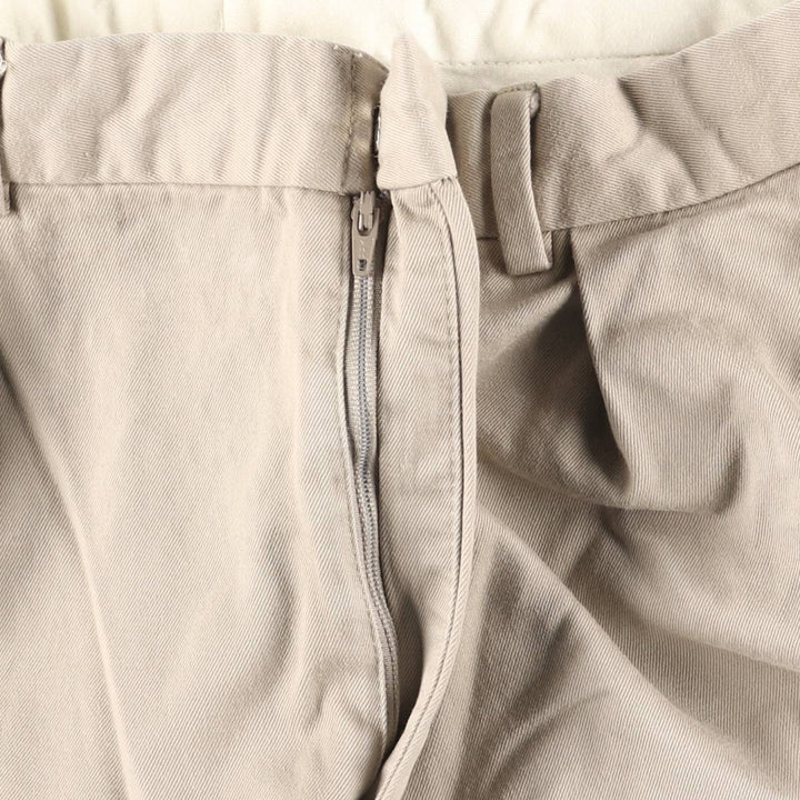 Ralph Lauren POLO by Ralph Lauren Two-pleat Chino Pants for Men, W34 equivalent cotton Beige type Vintage Second Hand