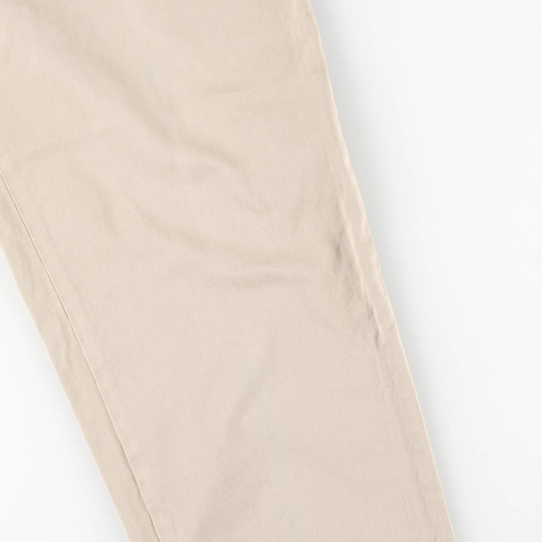 Ralph Lauren POLO by Ralph Lauren Two-pleat Chino Pants for Men, W34 equivalent cotton Beige type Vintage Second Hand
