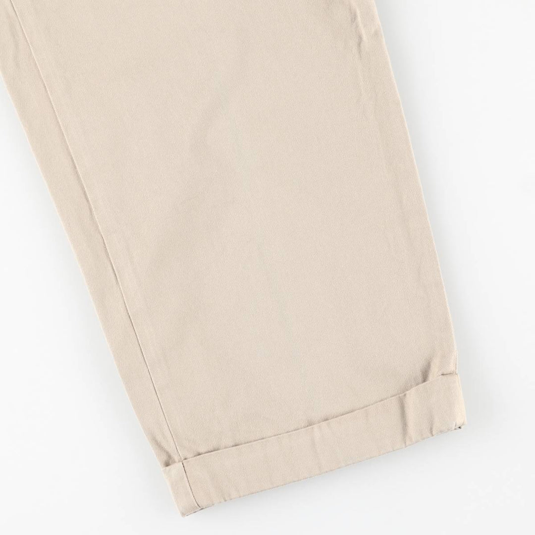 Ralph Lauren POLO by Ralph Lauren Two-pleat Chino Pants for Men, W34 equivalent cotton Beige type Vintage Second Hand