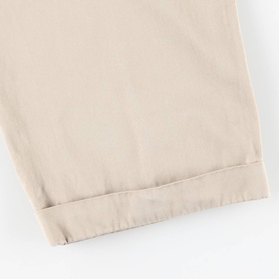 Ralph Lauren POLO by Ralph Lauren Two-pleat Chino Pants for Men, W34 equivalent cotton Beige type Vintage Second Hand