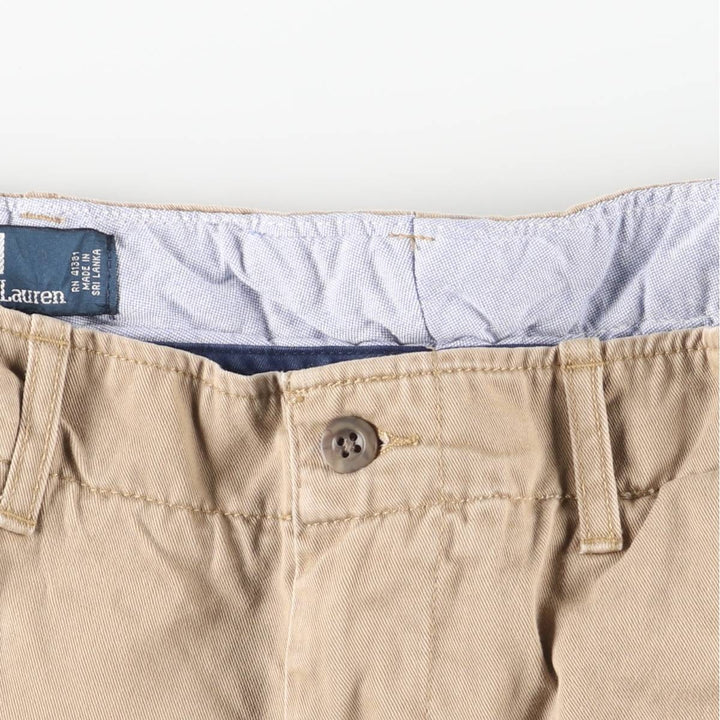 Ralph Lauren POLO by Ralph Lauren Chino Pants Men's W34 equivalent cotton beige type brown Vintage Second Hand