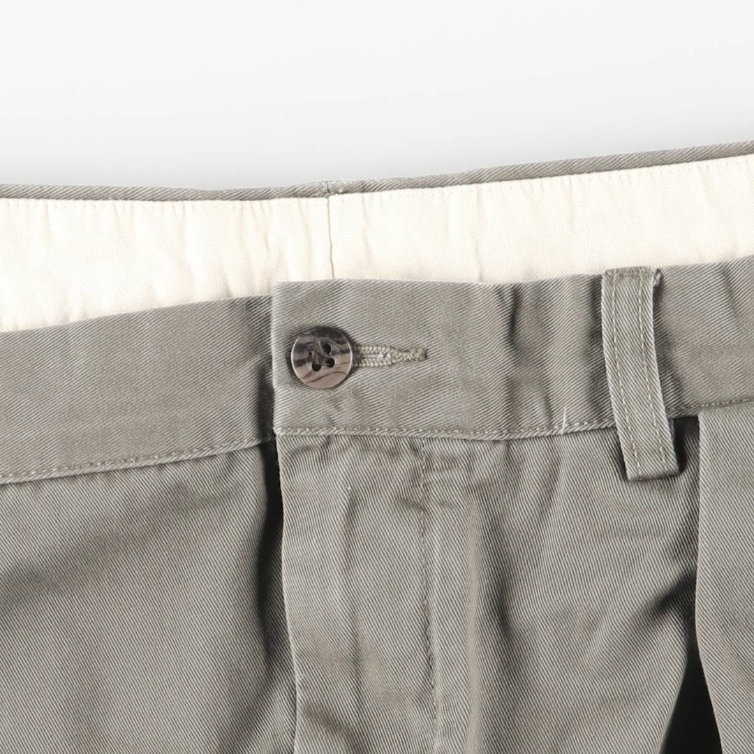 Ralph Lauren POLO by Ralph Lauren ANDREW PANT, two-pleat chino pants, men's, W35 equivalent cotton Charcoal Vintage Second Hand