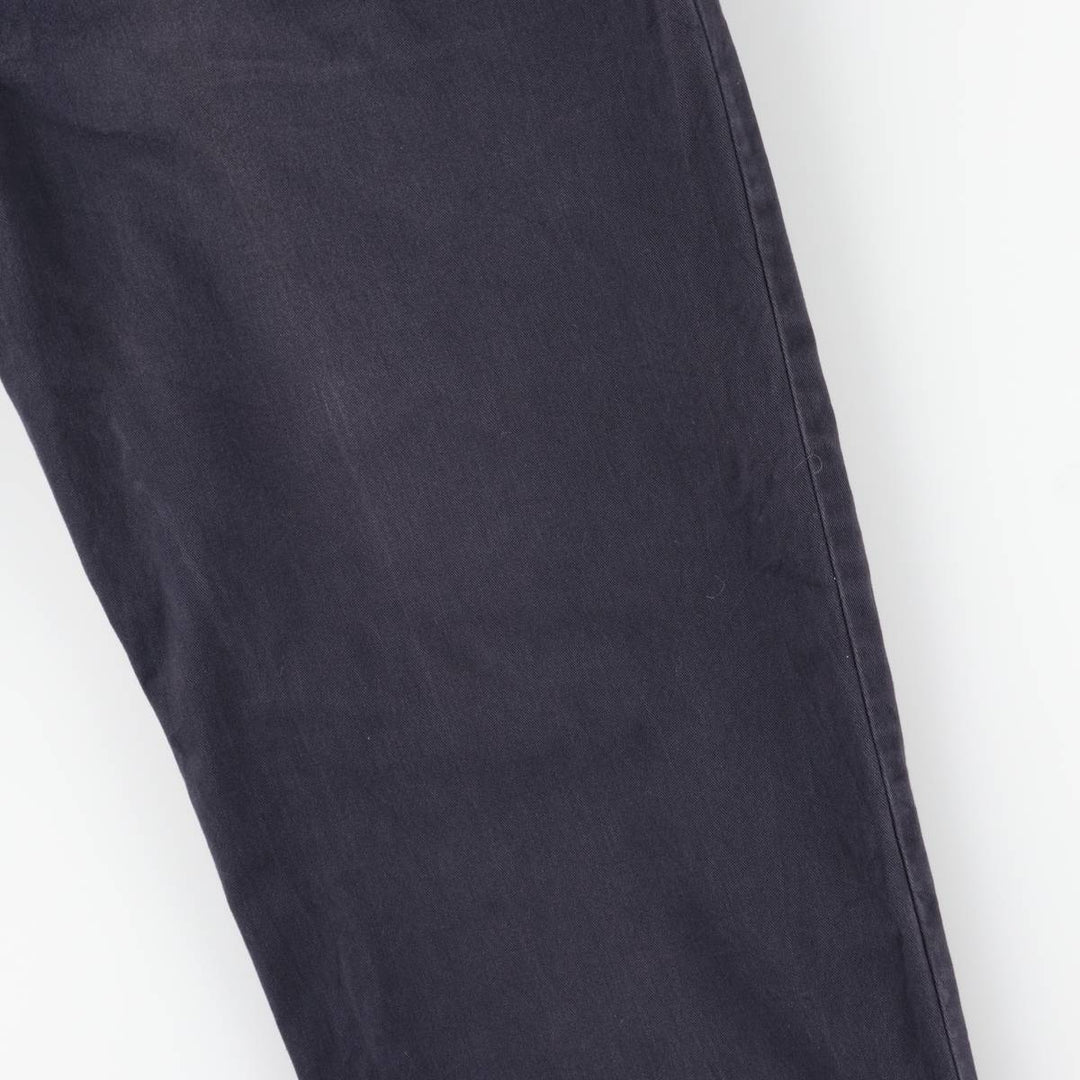 Ralph Lauren POLO by Ralph Lauren ANDREW PANT Two-pleat chino pants for men, equivalent to W31 cotton navy blue type Vintage Second Hand