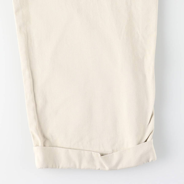 Ralph Lauren POLO by Ralph Lauren HAMMOND PANT, two-pleat chino pants, men's, W33 equivalent cotton pale white type Vintage Second Hand