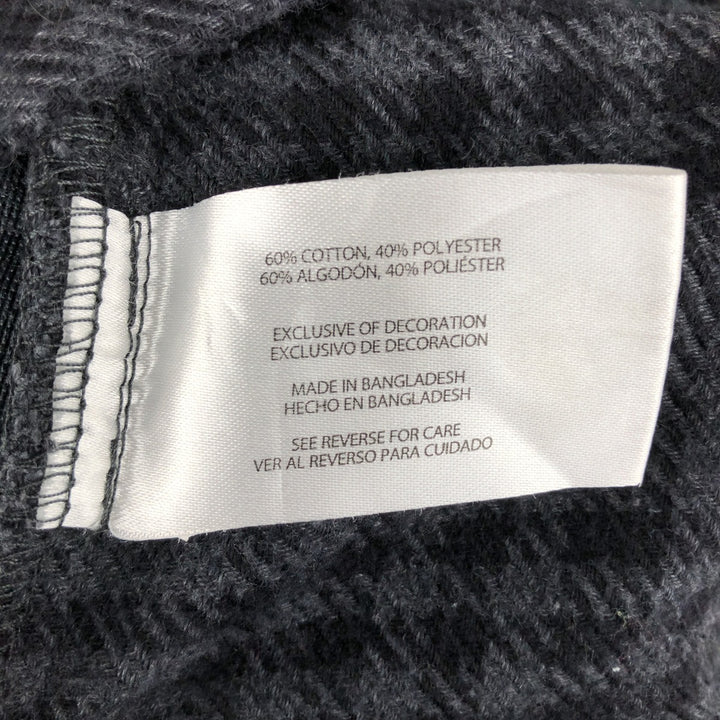 Orvis Check Pattern Long Sleeve Flannel Check Shirt, Men's Size XL cotton black type Vintage Second Hand