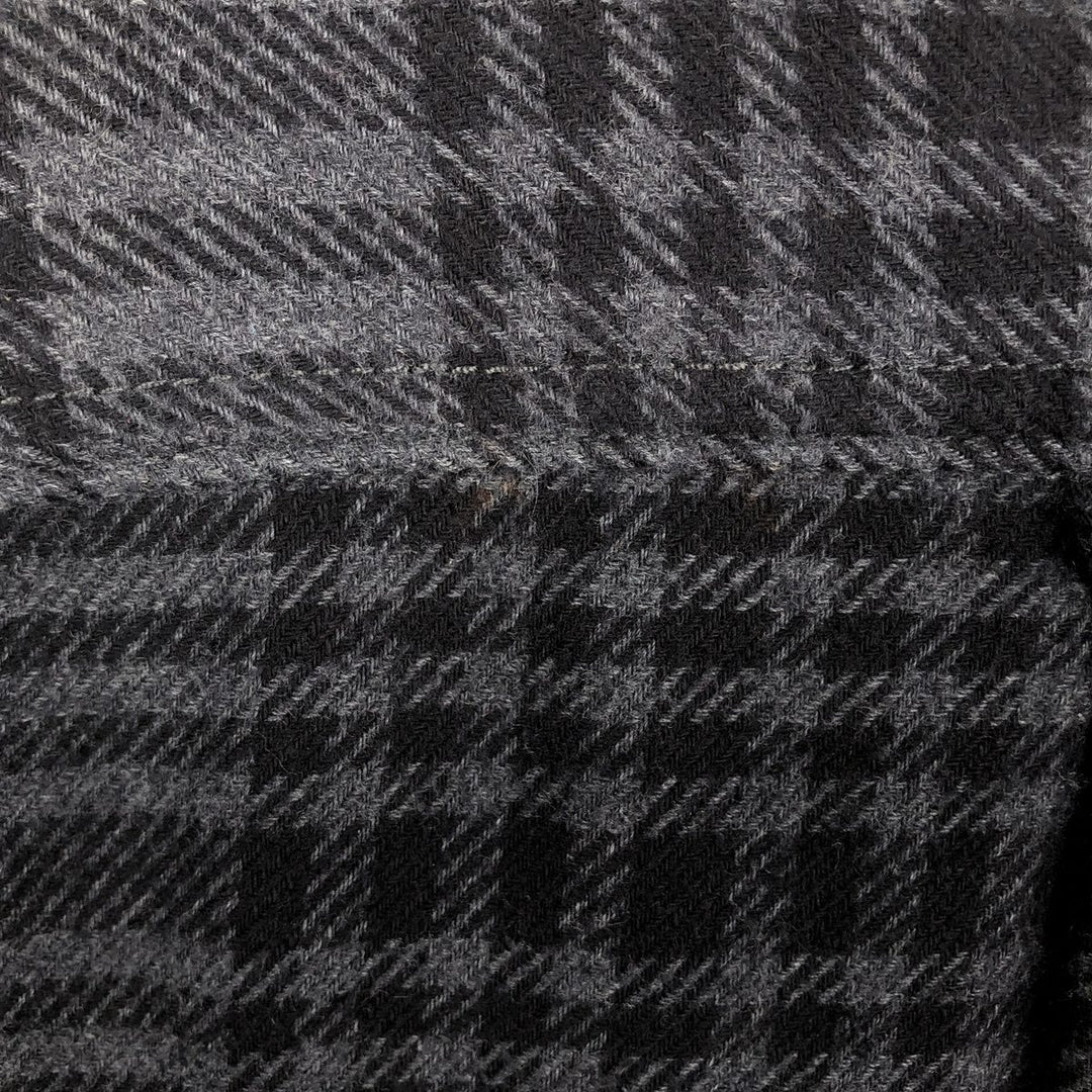 Orvis Check Pattern Long Sleeve Flannel Check Shirt, Men's Size XL cotton black type Vintage Second Hand