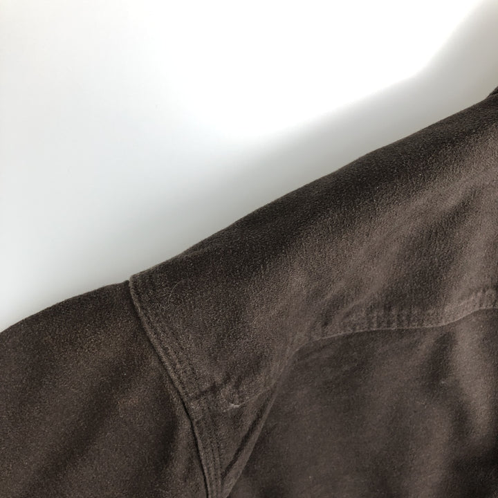 Carhartt Long Sleeve Light Flannel Shirt, Men's XL cotton brown type Vintage Second Hand