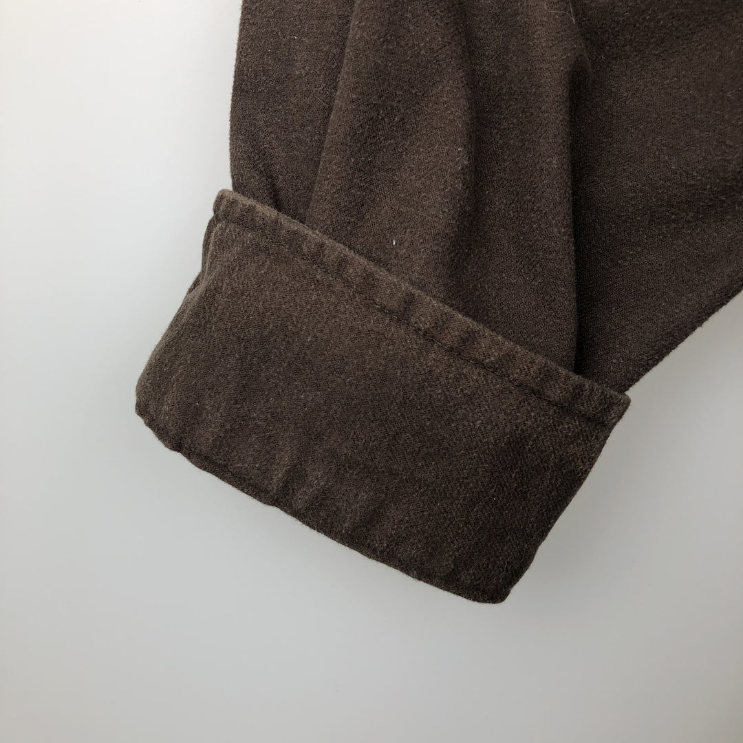 Carhartt Long Sleeve Light Flannel Shirt, Men's XL cotton brown type Vintage Second Hand